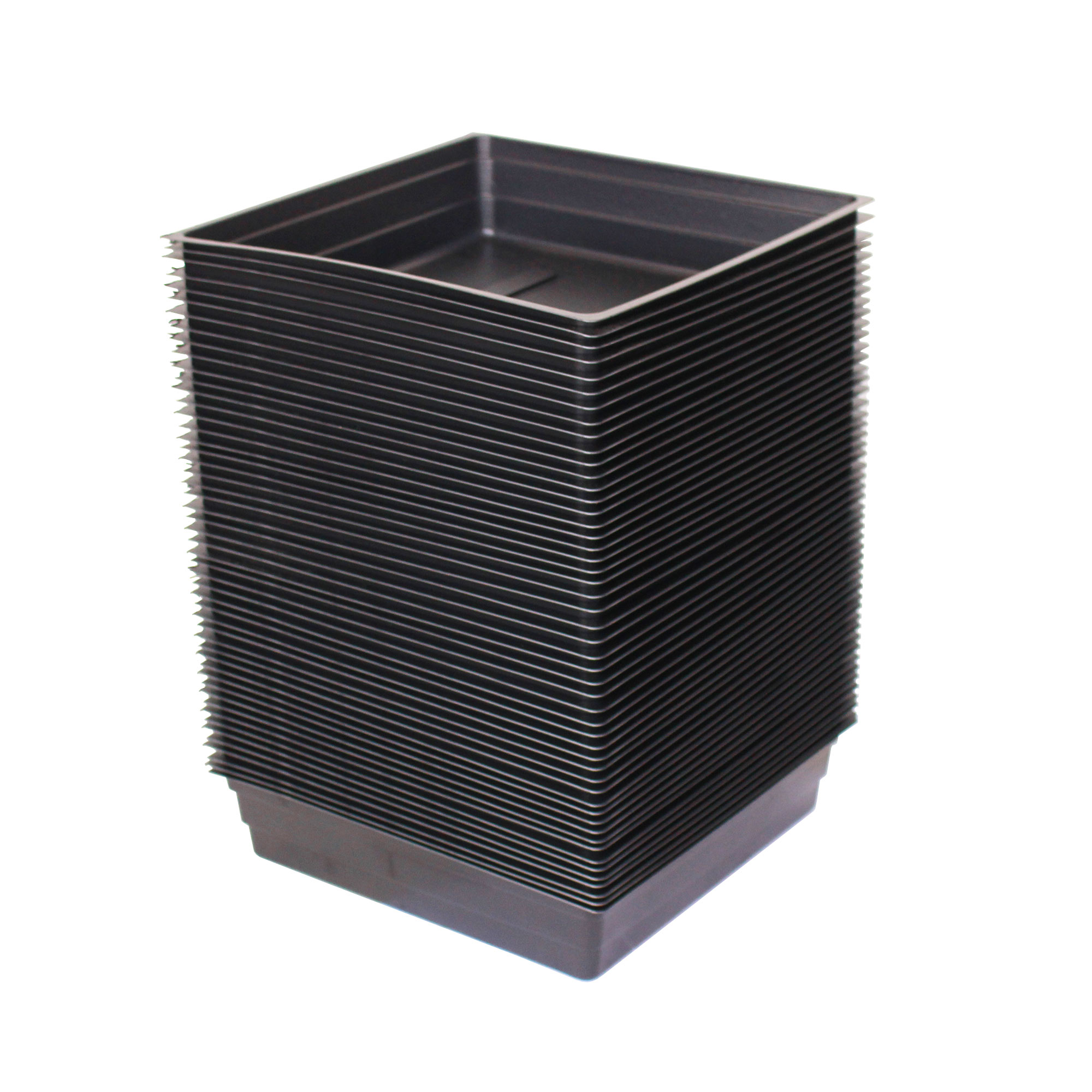 10" x 10" Microgreens Growing Drip Tray -No Drain Holes- Pack of 50 - Reusable Greenhouse & Nursery Growing Trays - Microgreens,