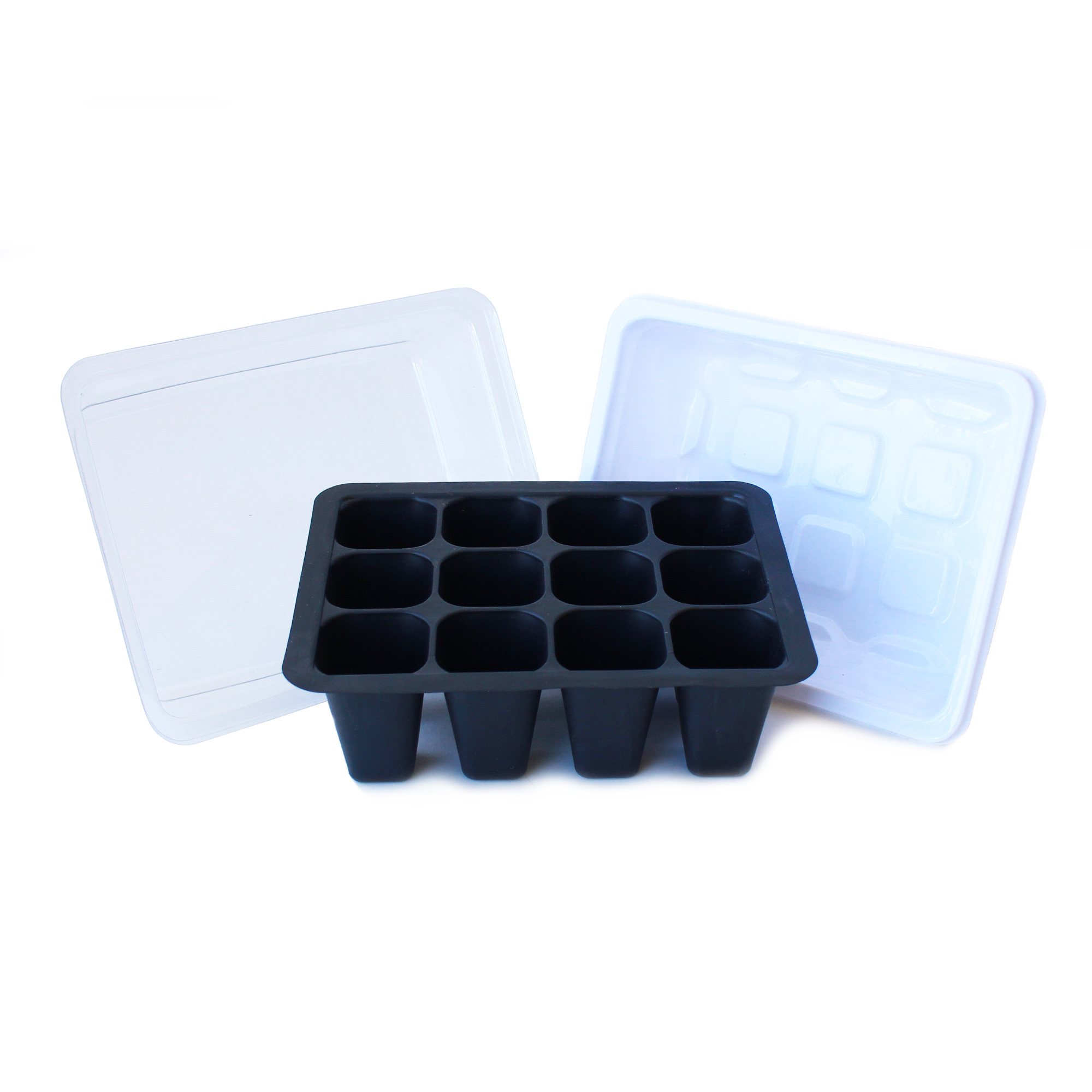 12 Cell Seed Starting Set - Tray, Insert & Dome - Set of 5 - Gardening Starts