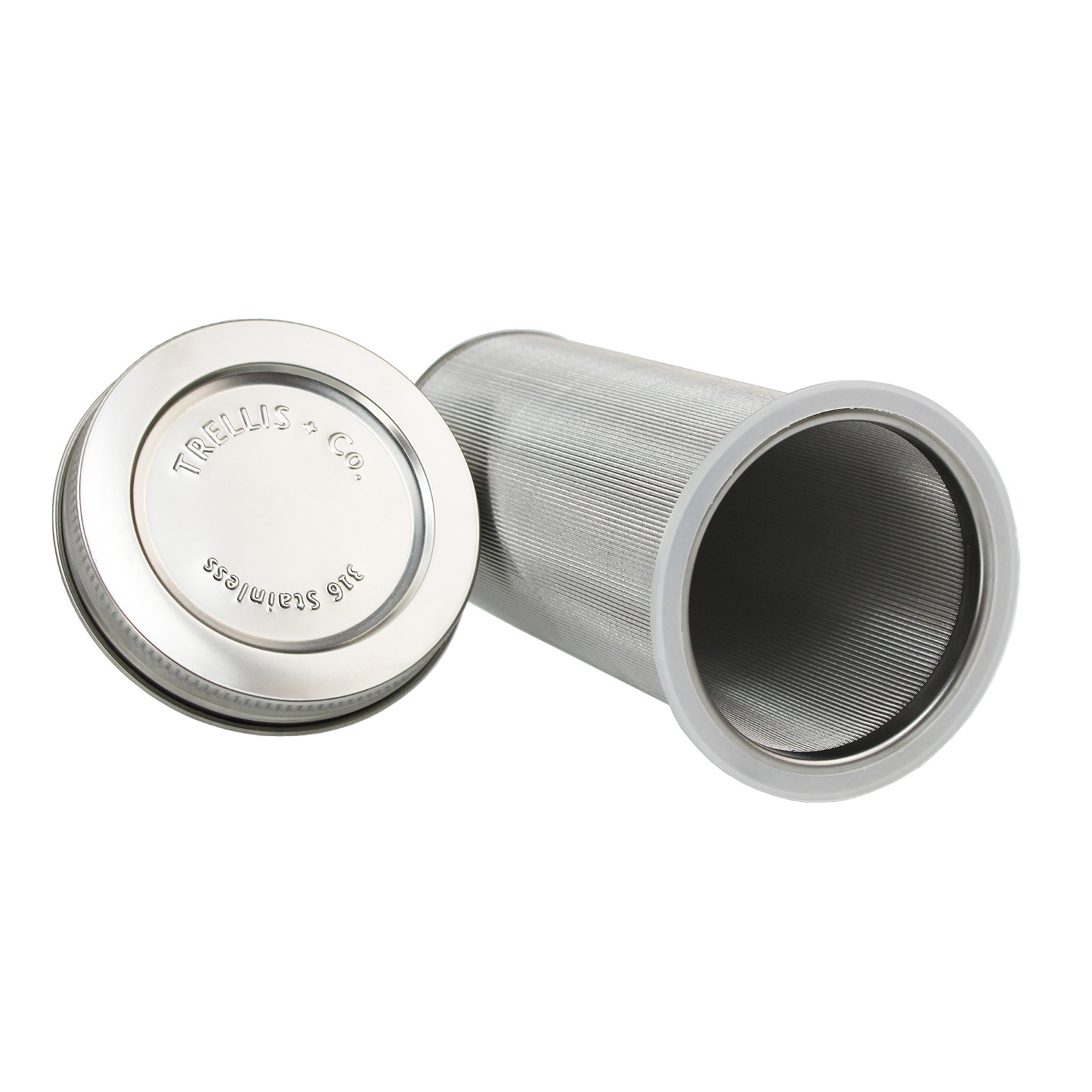 Stainless Steel Cold Brew Coffee Filter & Lid - Fits Quart Mason Jars - Iced Coffee - Coffee Maker - Gift - Fits Ball, Kerr, Mas