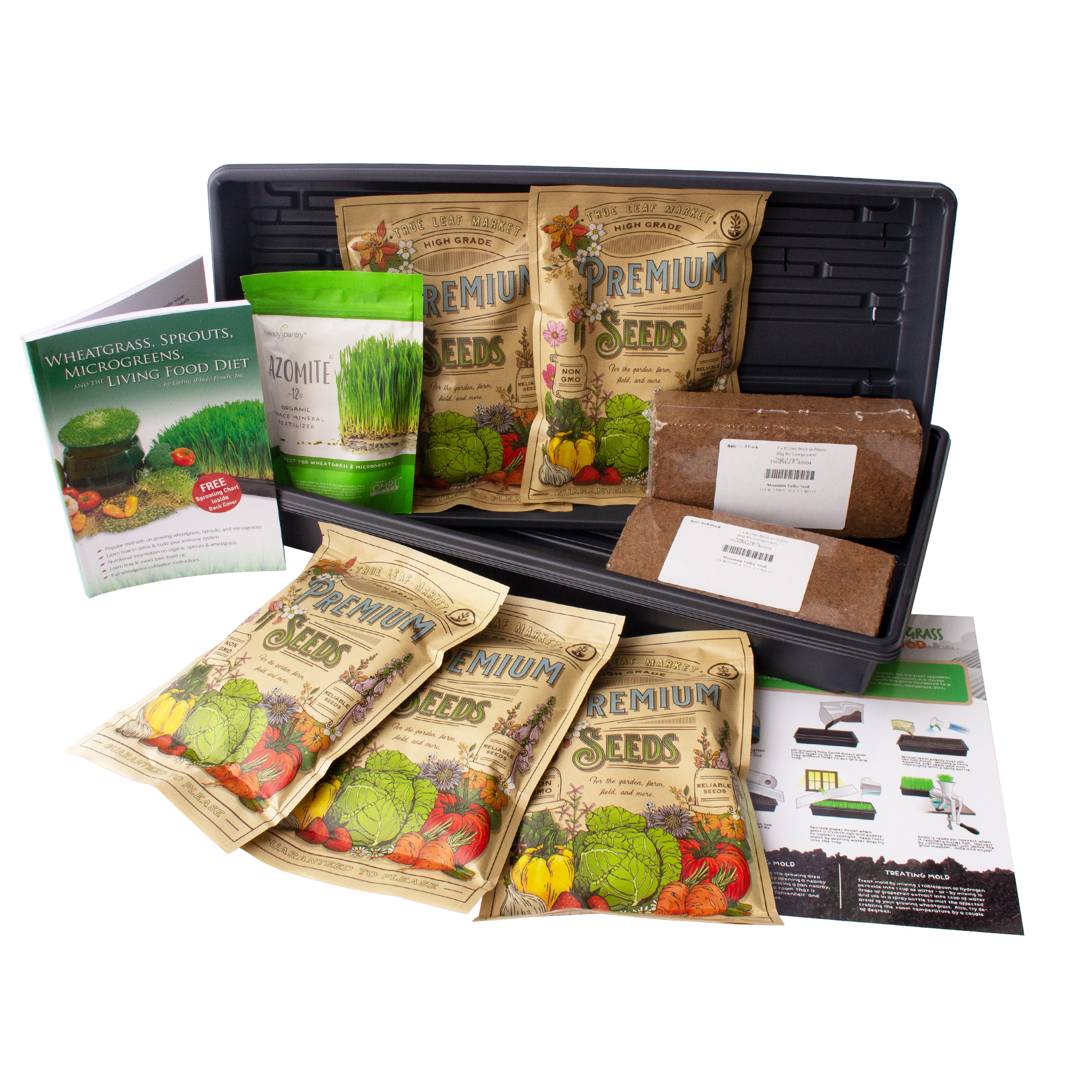 Organic Wheatgrass Growing Kit: Grow & Juice Wheat Grass