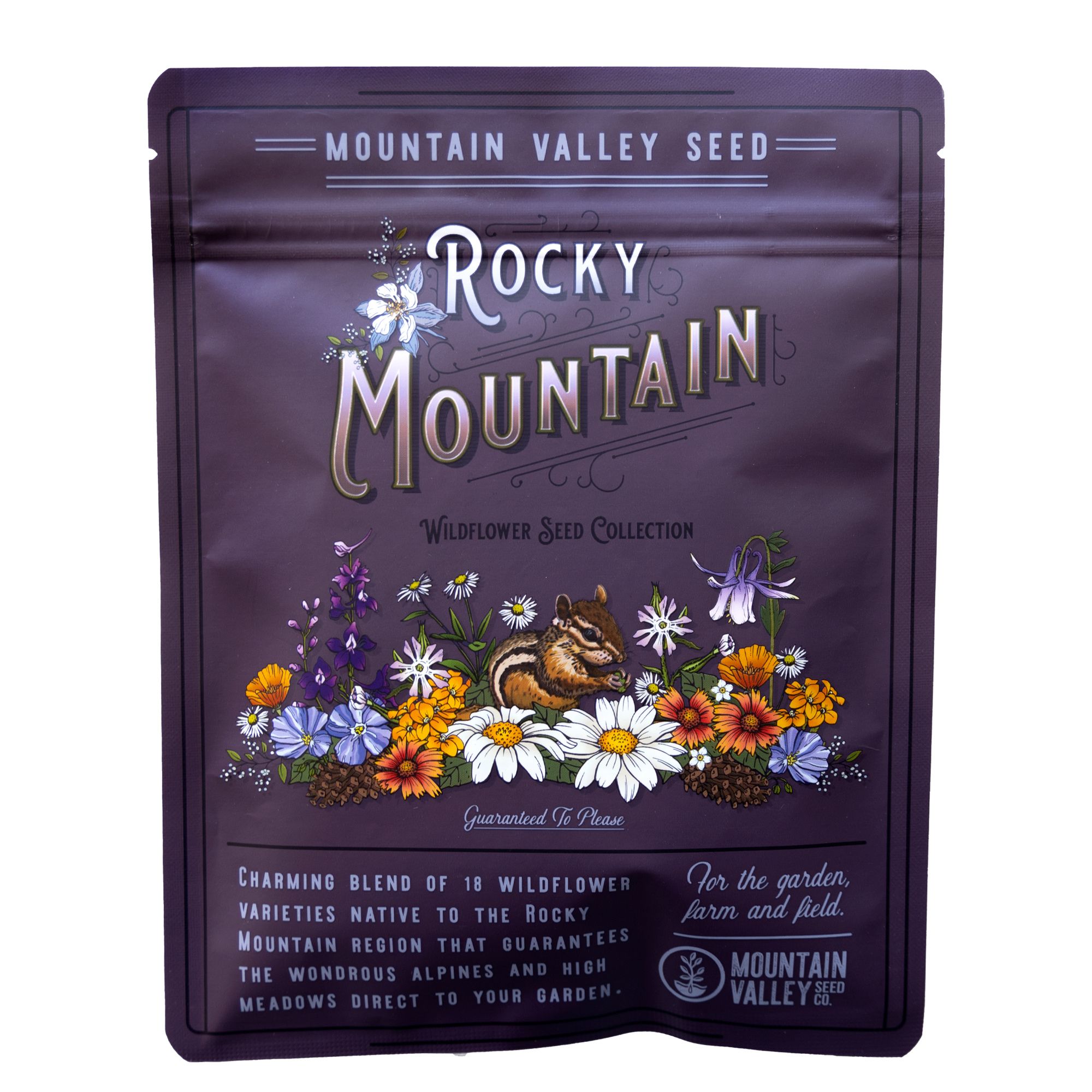 80,000 Wildflower Seeds - Rocky Mountain Wildflower Mix - Regional Pollinator