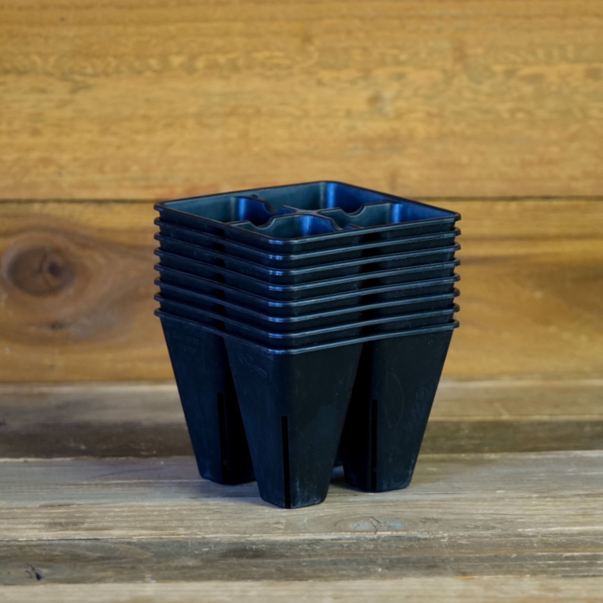 Heavy-Duty Reusable 4-Cell Plug Tray Insert 8 Pack - Plant germination tray insert - Sustainable gardening supplies - Greenhouse