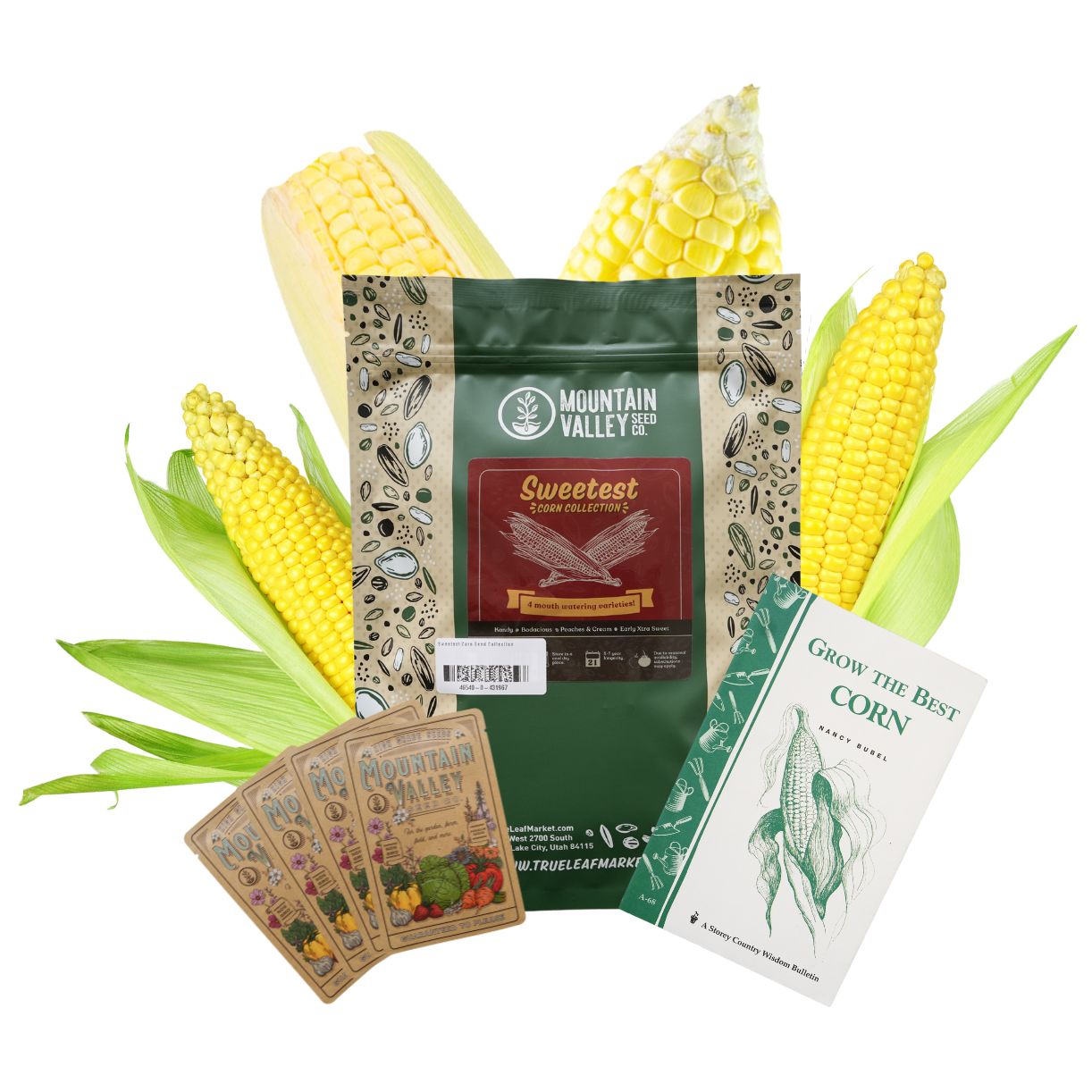Sweetest Corn Seeds Collection - 4 Variety Pack, Non-GMO - Gardening - Buy Non-GMO Zea mays Farm & Gardening Seeds Online