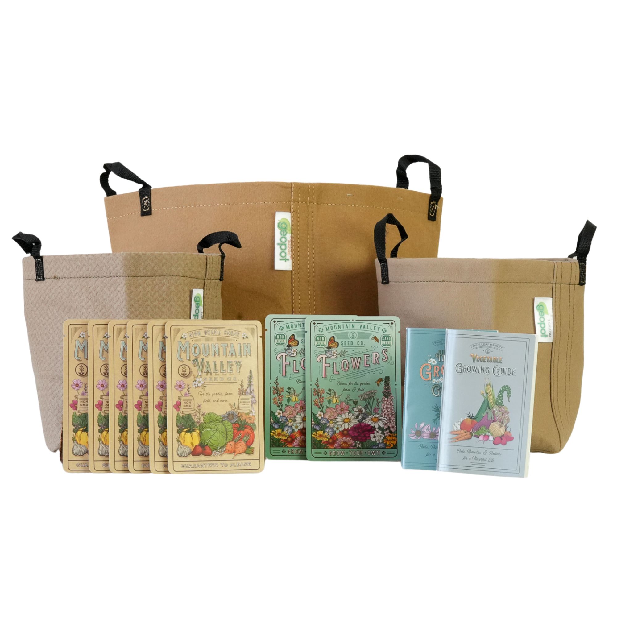 Easy to Grow Seed Assortment Container Garden Kit - Compact Garden Starter Kit - Growing Supply - Easy Grow Seed Kit - Herb & Ve