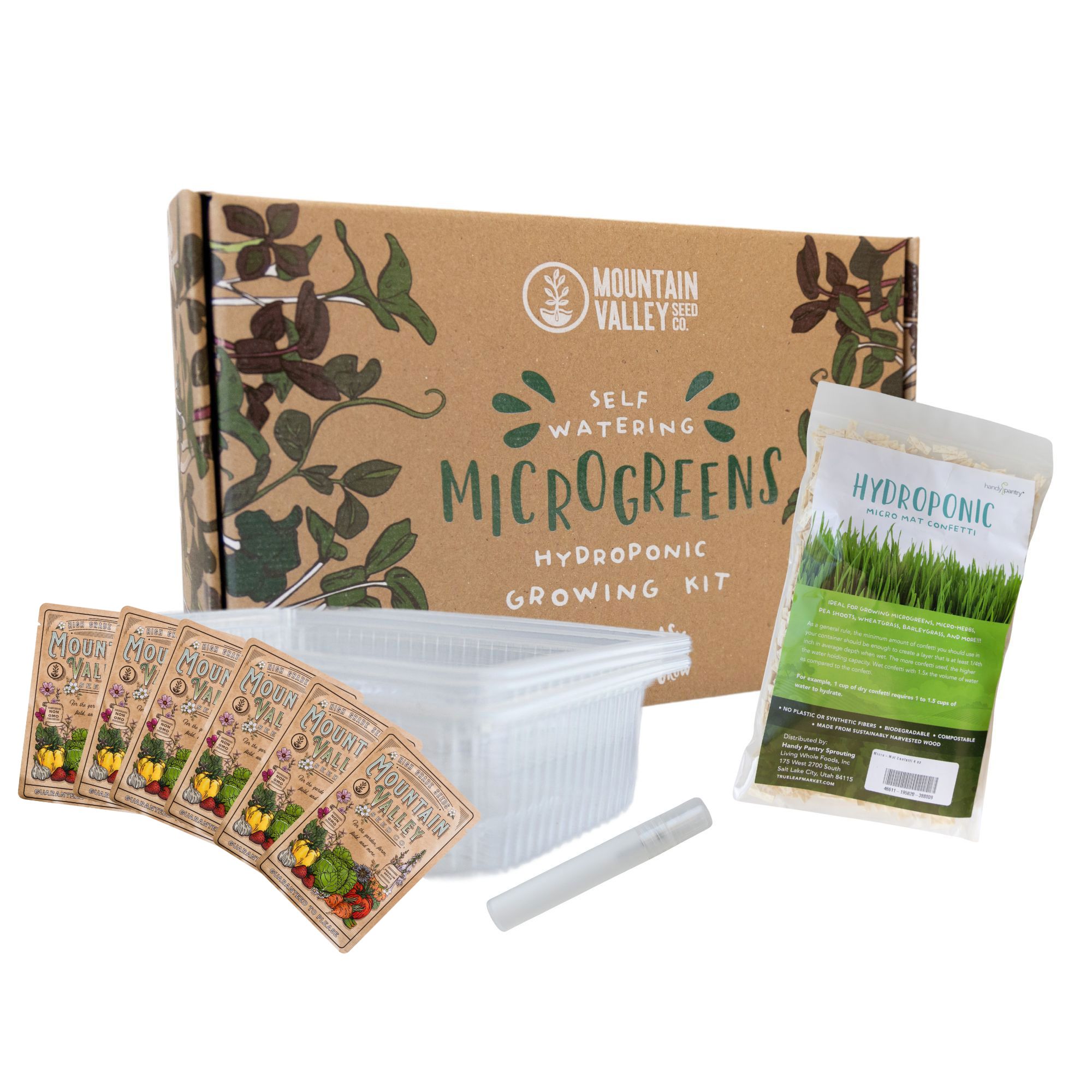 Self Watering Microgreens Kit - Hydroponic - Grow Micro Greens No Soil