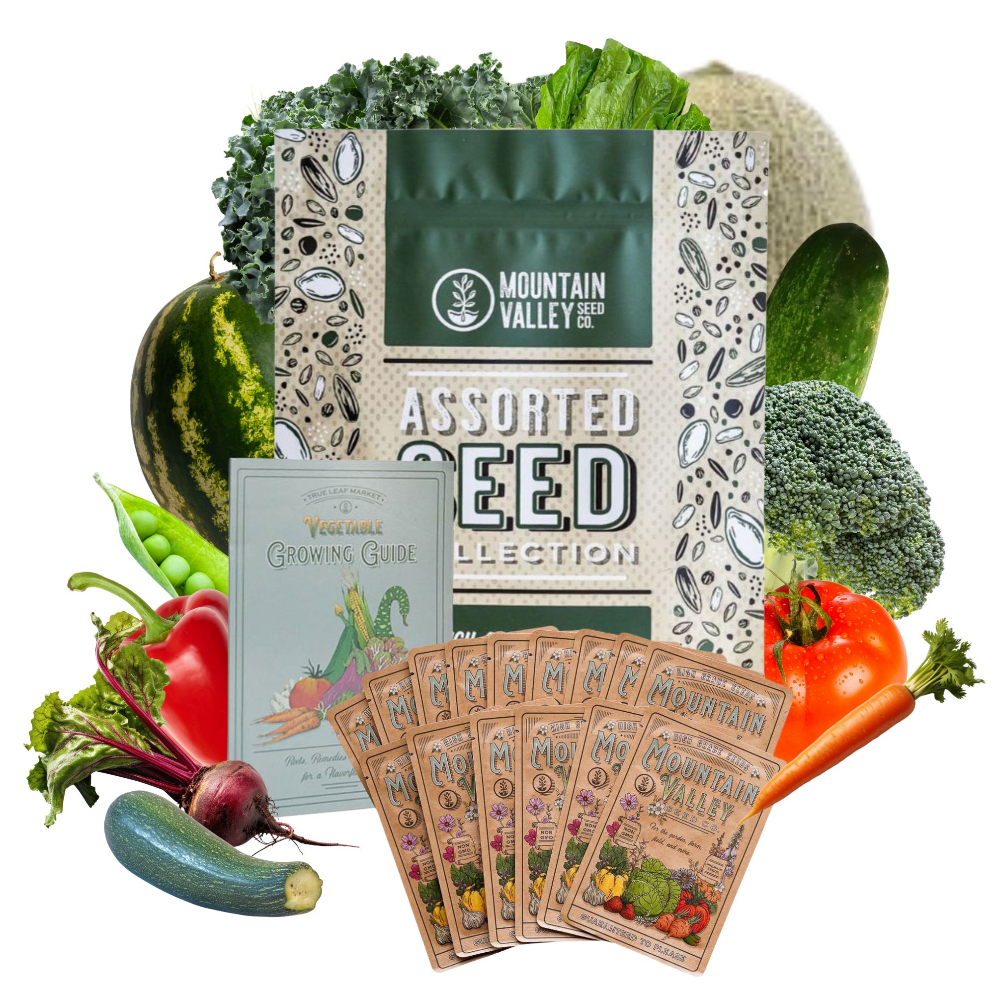 Sustainable Seeds Instant Garden - Heirloom Vegetable Seeds Collection - Buy Non-GMO, Open Pollinated Seeds Online - Best Seed S