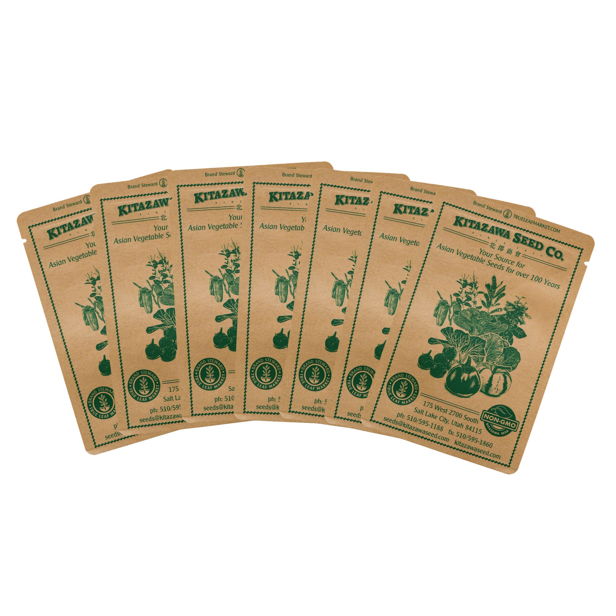 Asian Chef's Specialty Seed Assortment - Thai Cuisine Garden Seed Collection - Thailand Vegetable Seeds - Pepper, Squash, Basil,