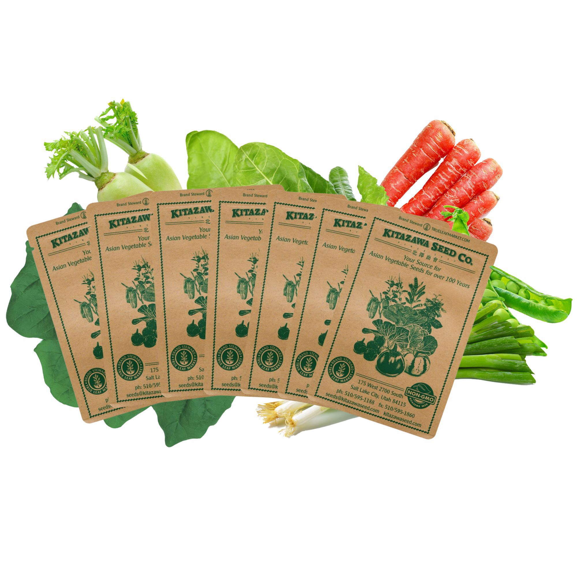 Asian Chef's Specialty Seed Assortment - Shabu Shabu Garden Seed Collection - One Pot / Hot Pot Vegetable Seeds - Nabemono - Suk