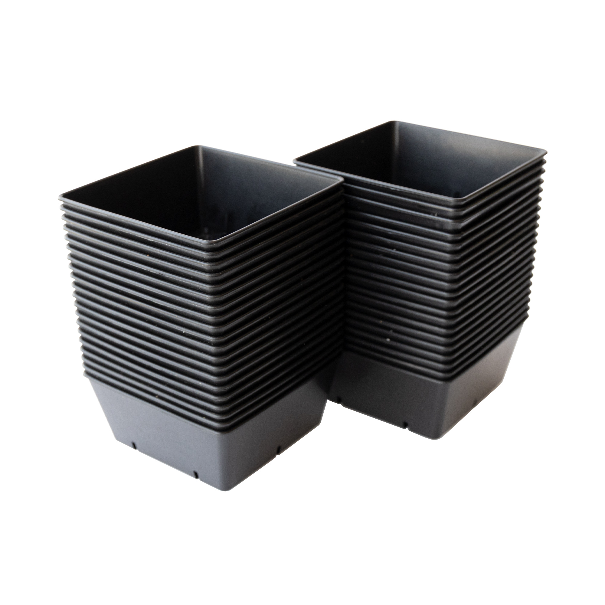 5x5" Durable Starter Tray Inserts - Bootstrap Farmer Brand - 40 Pack - Heavy Duty, Reusable, Garden Nursery Growing Flats - Gree