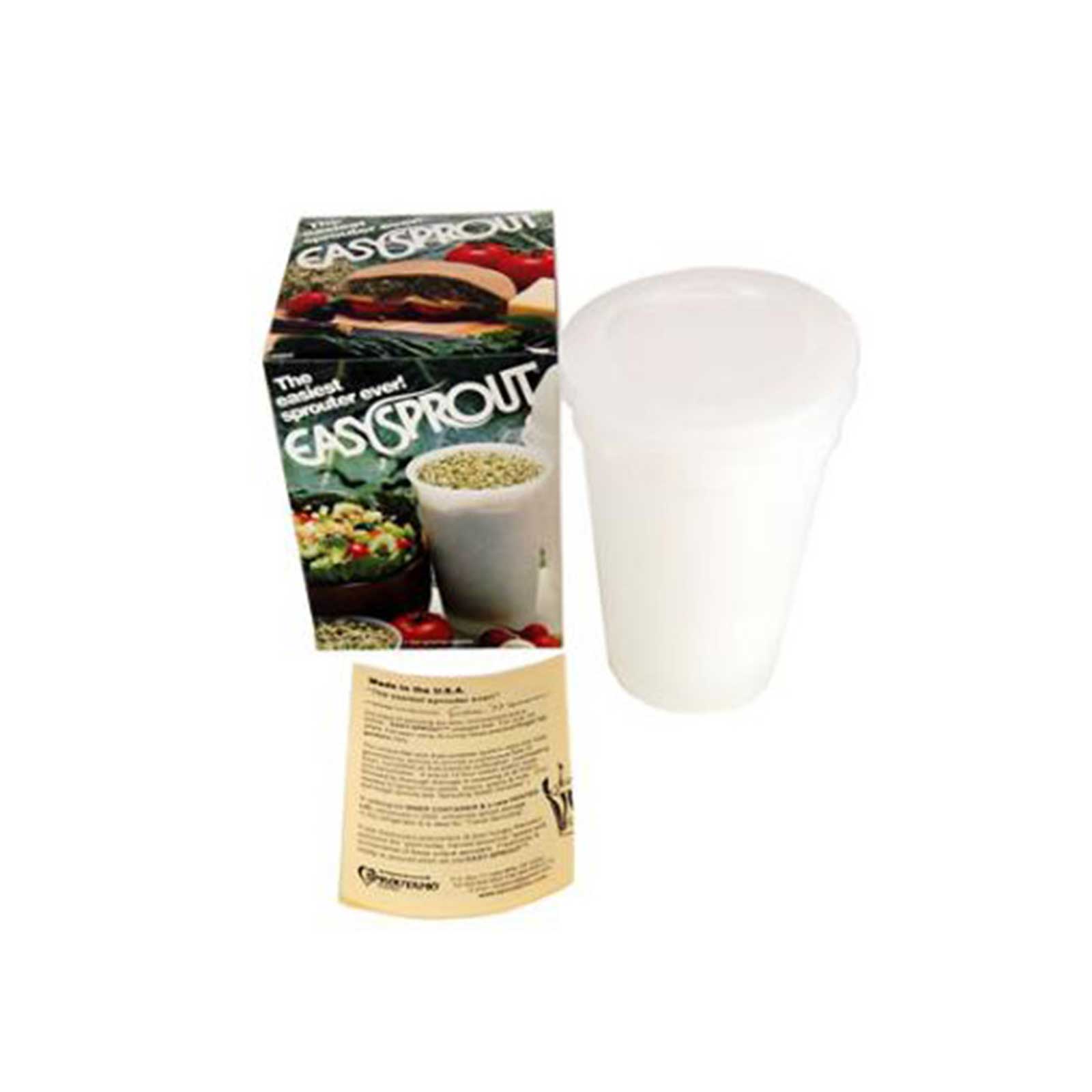 Easy Sprout Sprouter - Quart Size Cup - Grow Sprouts - Easysprout