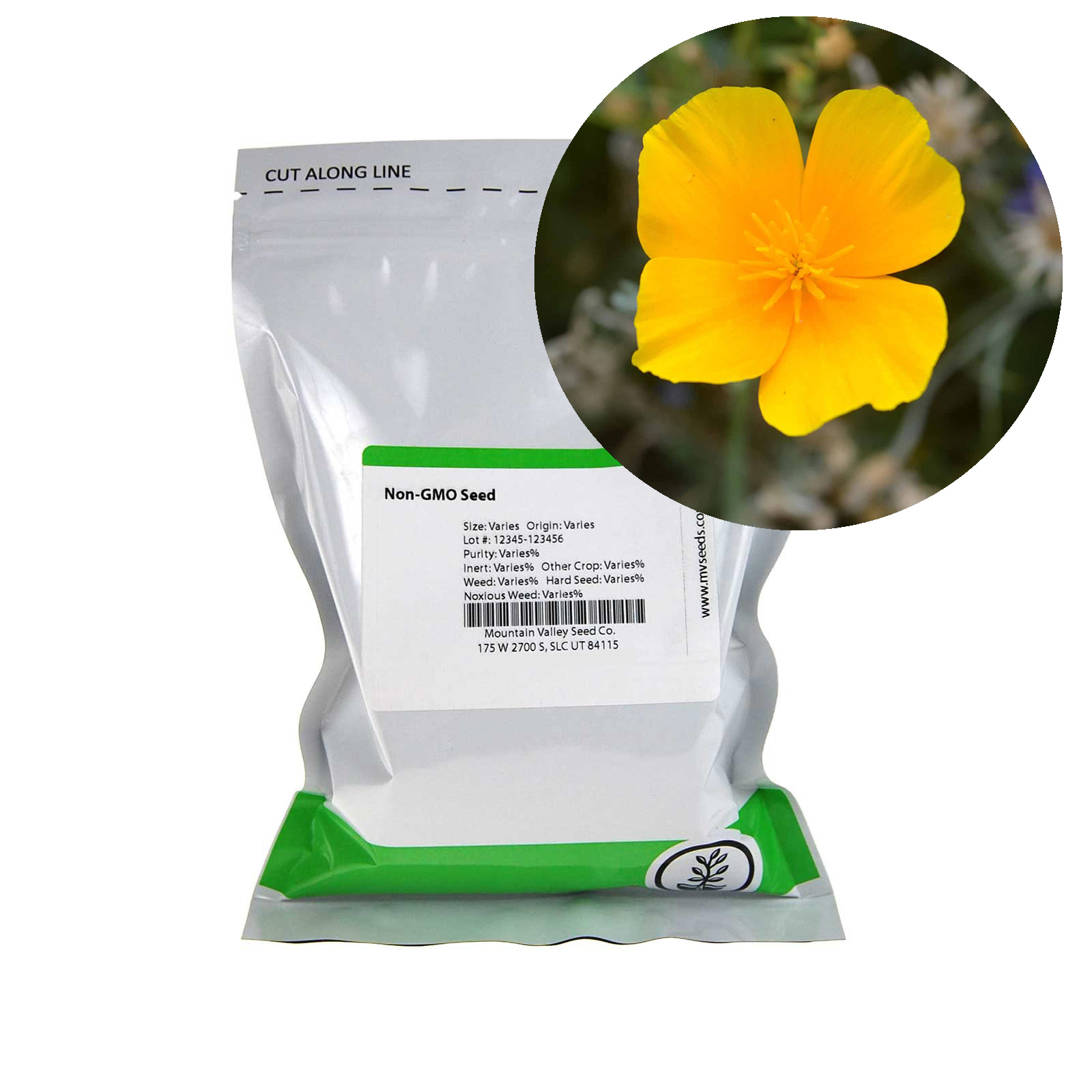 Seeds: California Poppy Flower - 4 Oz- Annual Wildflower Garden - Buy Non-GMO Eschscholtzia californica Farm & Gardening Seeds O