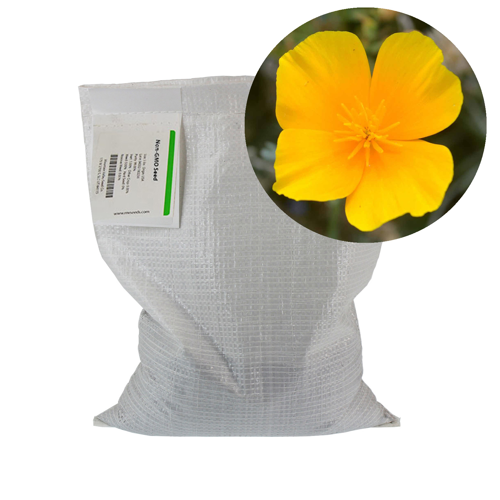 Seeds: California Poppy Flower -5 Lb- Annual Wildflower Garden - Buy Non-GMO Eschscholtzia californica Farm & Gardening Seeds On