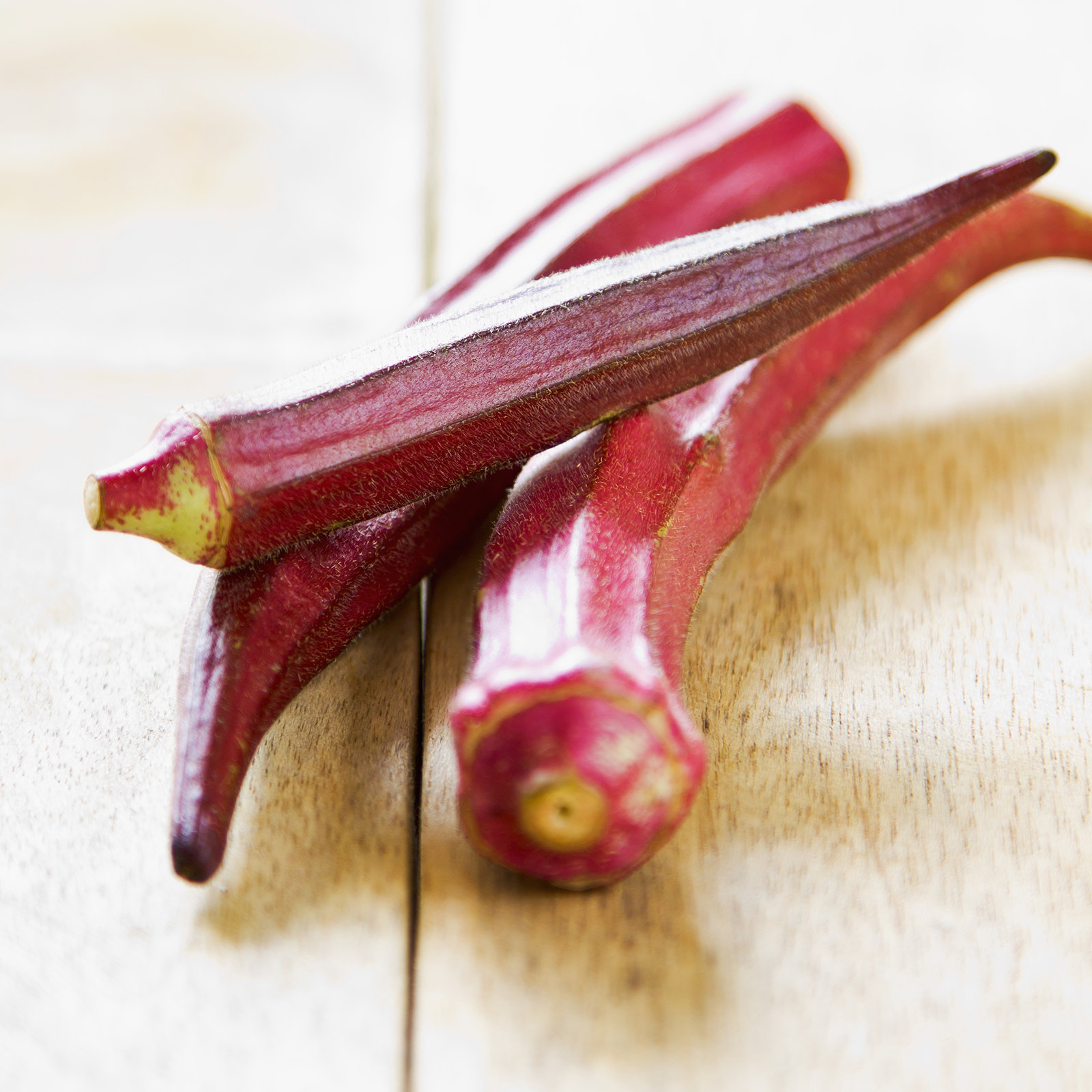 Okra - Hill Country Red - 10 g ~175 Seeds - Heirloom, Non-GMO Vegetable - Buy Non-GMO Abelmoschus esculentus Farm & Gardening Se