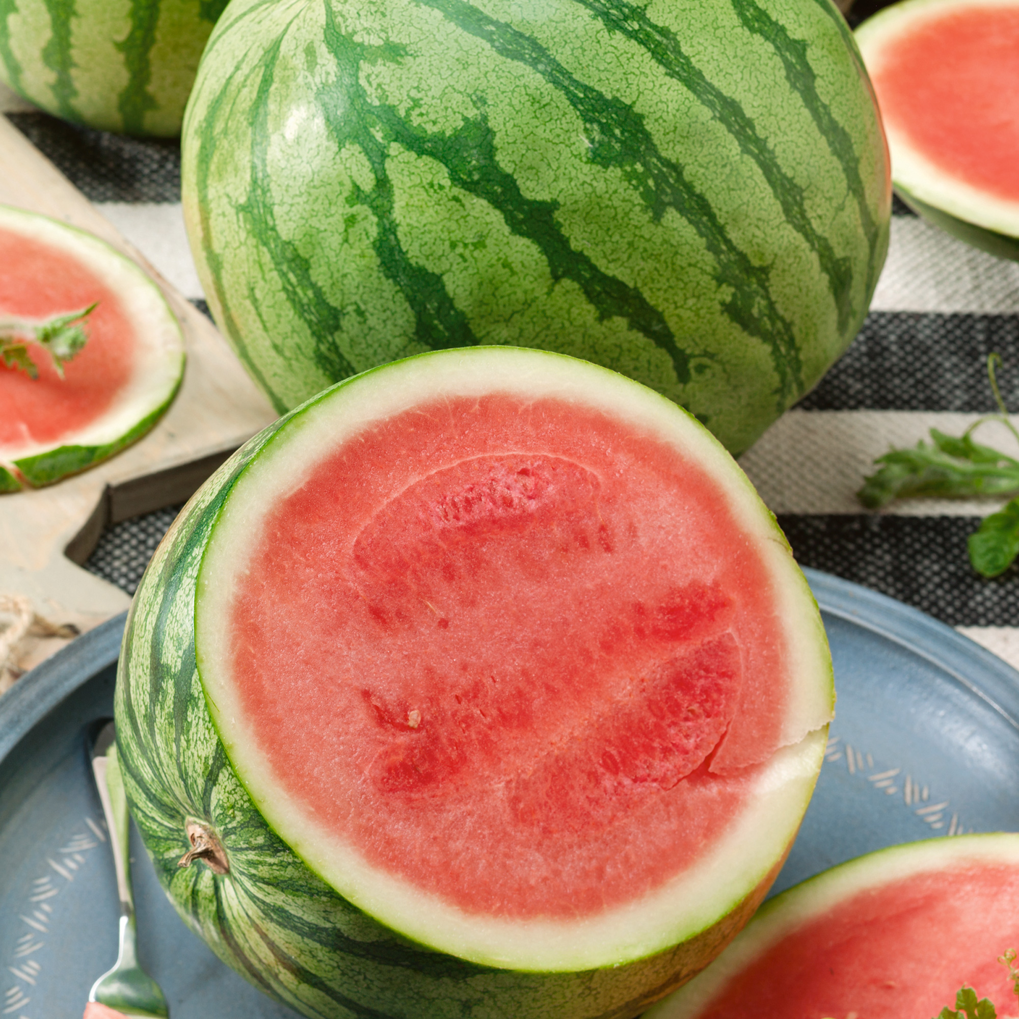 Tiger Baby F1 Hybrid Organic Watermelon Seeds - 2 g Packet - Garden