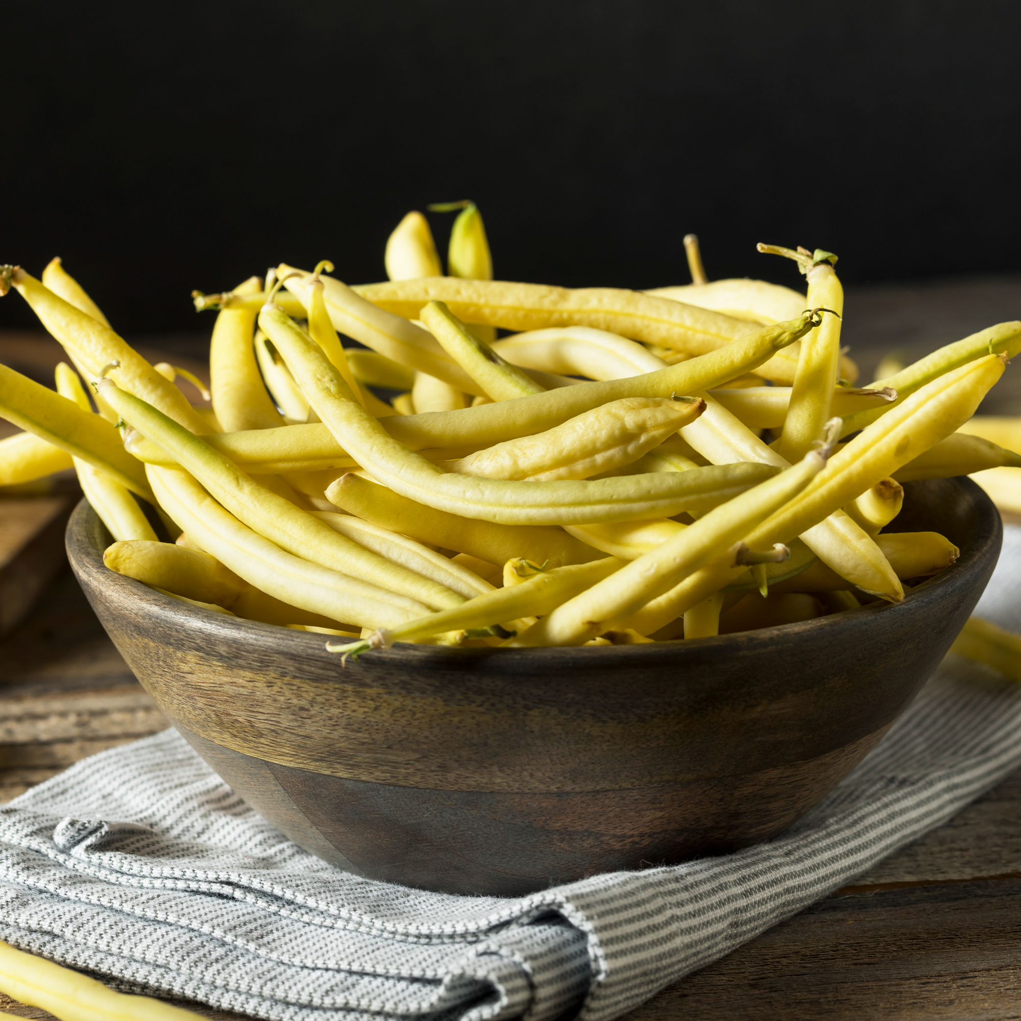 Cherokee Wax Bush Bean - 4 Oz ~280 Seeds - Black Seeded - Buy Non-GMO Phaseolus vulgaris Farm & Gardening Seeds Online