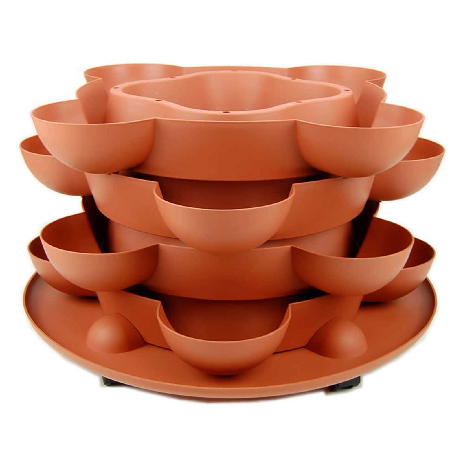 Stack & Grow Garden Planter-Stackable Flower Pot/Planter-Terracotta