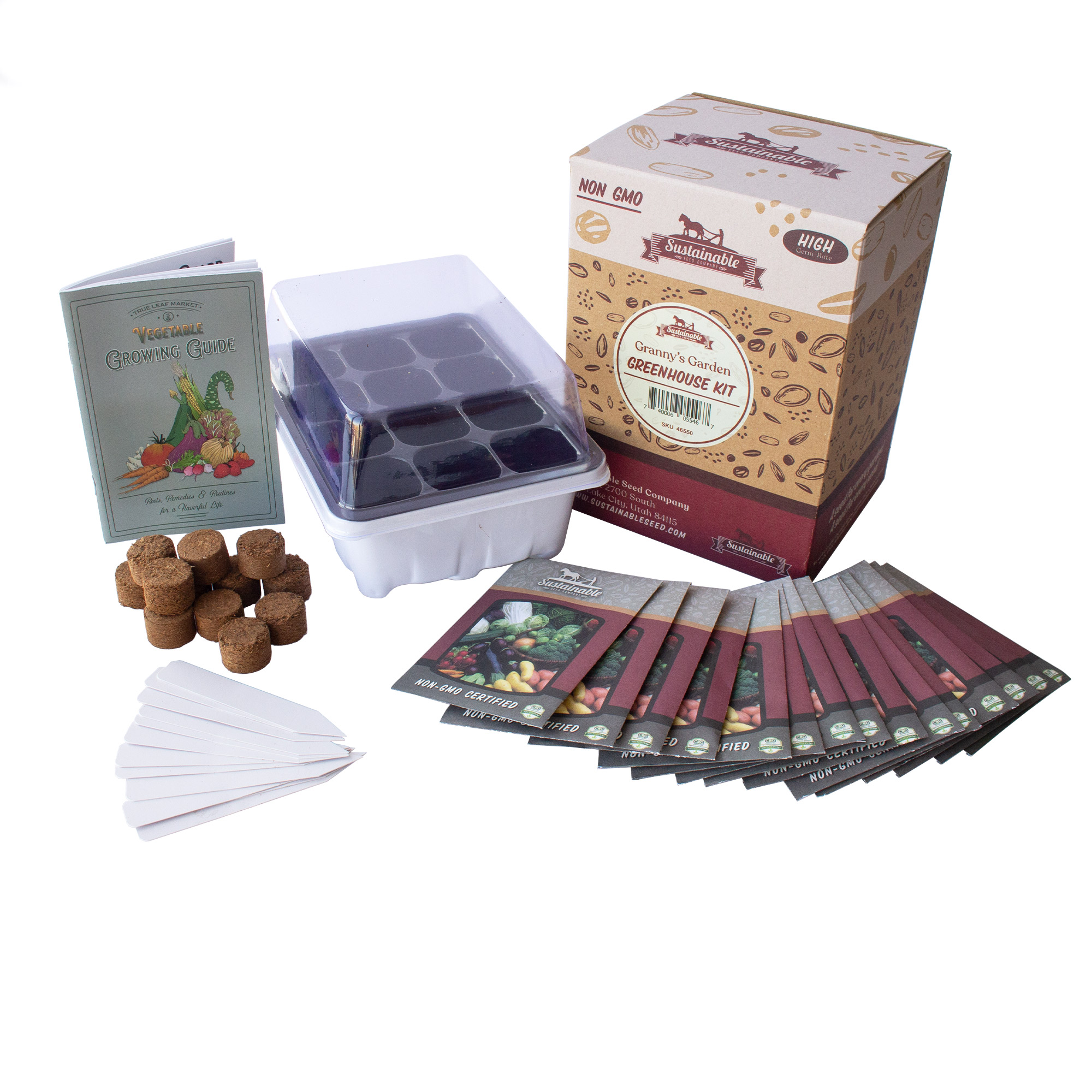 Grannys Garden Heirloom Vegetable Seeds - 15 Varieties Heirloom