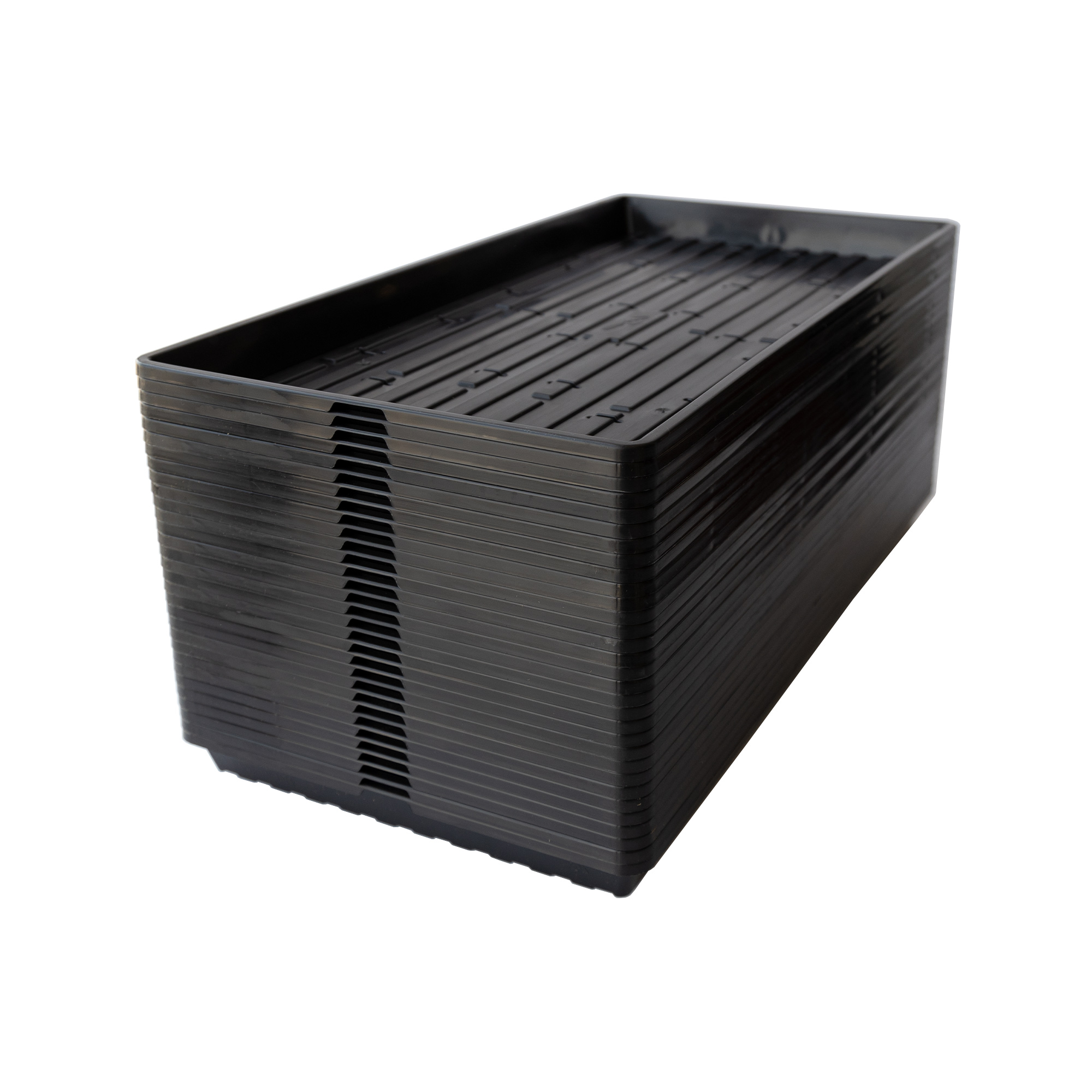 Bootstrap Farmer Microgreens Trays - 10x20" Trays With Holes - 30 Pack - Heavy Duty, Reusable, Garden Nursery Growing Flats - Gr