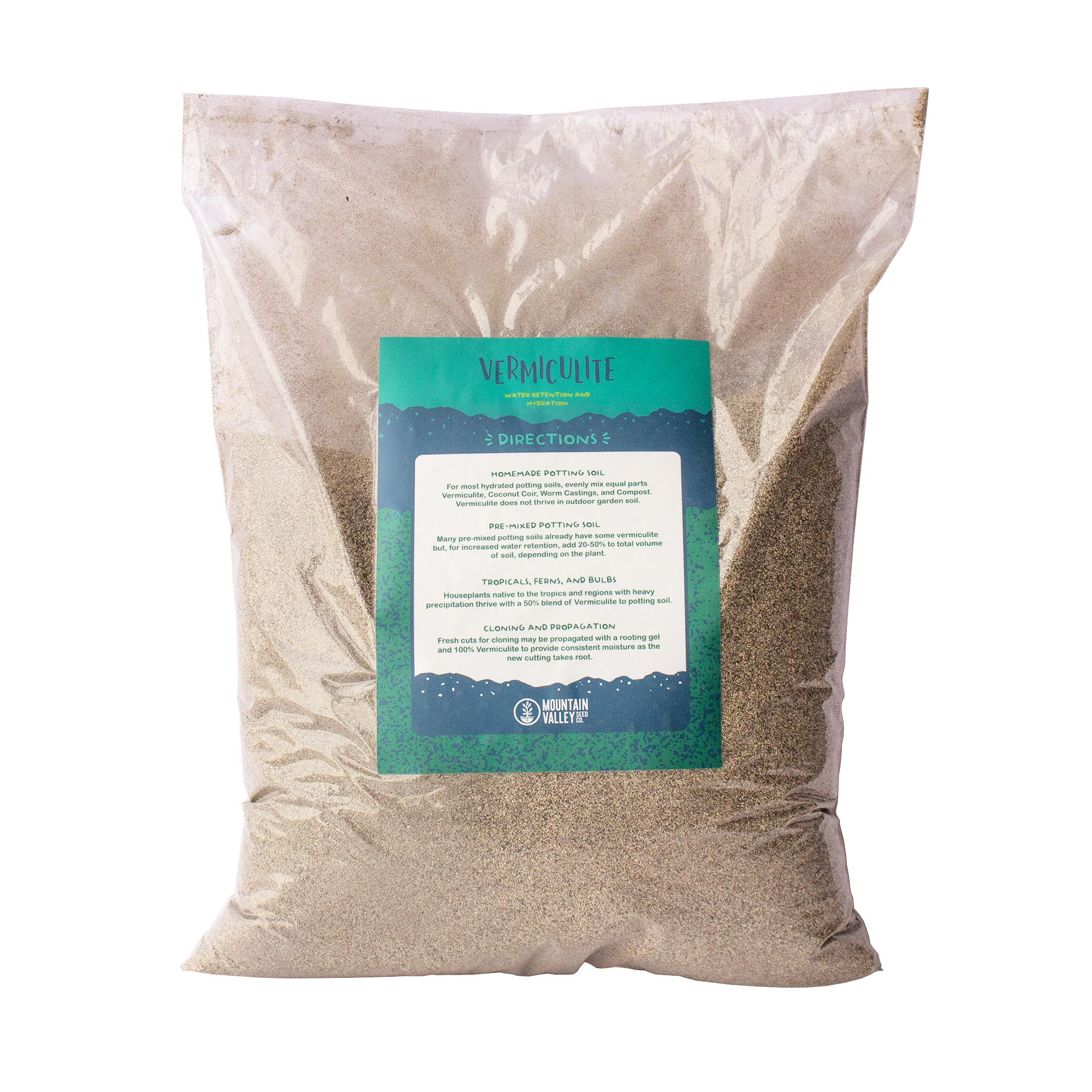 Horticultural Grade Vermiculite - Five 8 Quart Bag ~2.5 Lbs Ea - Fine - Soil Additive - Water Holding, Aeration, Gardening, Pott